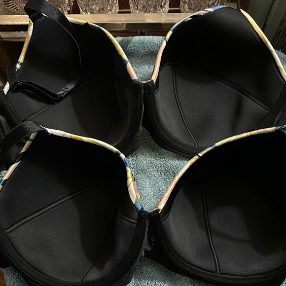 ❄️Savage X Fenty Satin Floral Bullet Underwire Bra Size 42D - Picture 5 of 9